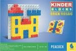 PEACOCK Kinder Blocks Brick Mosaic Set, Multicolor (Set of 69 Pieces)