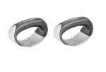 Stainless Steel New Garlic Crusher and , MultiColour (Pack of 2)