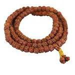 Kapebonavista 5 Mukhi Religious Rudraksha Mala for Use of Pooja Samagri