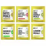 Aweri All-in-One Pickle Sampler Delicious Flavors: Dates and Mango Pickle-300 Grams (Pack of 6)