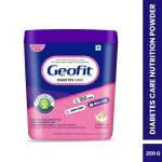 Geofit Diabities Care Protein Powder Enriched with Nutrients | Multivitamins & Multimineral High Vitamin C, Helps in Maintain Body Weight 250g, Vanilla Flavored
