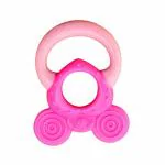The Little Lookers Pink Candy Super Soft Silicone Teether