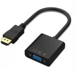 Tech Gear TV-out Cable TV-out Cable HDMI to VGA Adapter Converter, HDMI Male (Input) to VGA Female (Black, For TV)