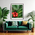 Love Creation A4 Size poster print for creative wall art- jungle-escape-print-8148(Non Sticker)