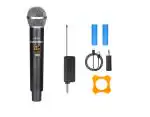 SPEHUB HY-58 Wireless Mic, Microphone, UHF Karaoke Dynamic mic with Type C Rechargeable Receiver & Hand Mike System 6.35mm Jack, 30-50 Meter Cordless Range (Single Microphone)