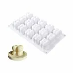 15 Cavity Small Bubble Candle Mold | Bubble Molds For Candle Making | Silicone Candle Mold, 3D Silicone Soy Candle Mold, Handmade Cube Mold For Candle Chocolate Candy Cupcake Soap
