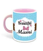 Whats Your Kick Beautiful Mami Design Printed Pink Ceramic Coffee Mug and Tea Mug 325ml