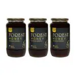 Nature Trust Raw Organic Forest Honey, Wild, Unprocessed, Unheated, Non Pasteurized, Original Honey 100% Pure and Natural (1.2 kg (Pack of 3)