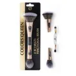 Colors Queen 4 in 1 Multifunctional Brush Set with Ultra Soft Bristles | Blending Eye Shadow & Foundation Brush, Powder Brush, Flat Brush for Women