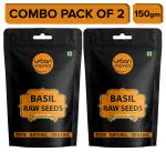 Urban Organics Twin Pack of Basil / Sabja / Tukmariya / Bapchi Super Food Healthy and Nutrious- 150g X 2