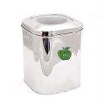 JVL Clear Stainless Steel Store Tin 12.5L