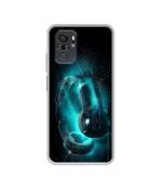 Casotec Cool Headphone Design Printed Silicon Soft TPU Back Case Cover Mi Redmi Note 11SE 5G