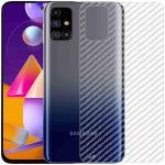 ZmiZc [Pack of 2] Back Transparent Screen Guard Sticker For Samsung M31S Mobile Skin (White)