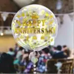 The Party Store BOBO Balloon with Happy Anniversary Sticker