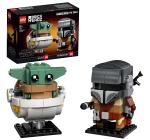 Lego BrickHeadz Star Wars The Mandalorian & The Child Building Kit, Toy for Kids and Any Star Wars Fan Featuring Buildable The Mandalorian and The Child Figures (295 Pieces)