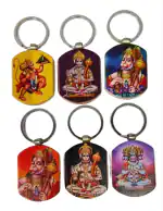 Fine Blessings Set Of 6 Assorted Hindu God Keychains