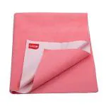Luvlap Salmon Rose Instadry Absorbent Dry Sheet Bed Protector Medium (0 M Plus) 70 X 100 cm