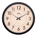 Ajanta Designer 14 Inches Radium Wall Clock for Home Bedroom Living Room Night Vision Night Glow (Radium Dial Clock_Black)(5087_Sweep_NG-BLK)