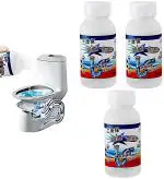 NEPROENT Powerful Sink & Drain Blockage Cleaner Powder Cleaning Tool,Drain Cleaner & Clog, Automatic Toilet Blockage Cleaner, Unclogs Pipe Dredging Agent Sink Drain Cleaner for Kitchen Toilet (Pack of 3)