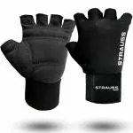 Strauss Suede Glove, Black, Large