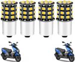 OBEROIS TRADERS 360 Reflecting LED Indicator Bulbs Set Of 4 For Ntorq All Models Scooty Indicator Light Motorbike Car LED (12 V 12 W) (Universal For Bike Pack of 4)