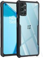 XOVO Back Cover for OnePlus 9r (Transparent, Dual Protection, Pack of 1)