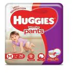 Huggies Complete Comfort Wonder Pants Medium (M) Size Baby Diaper Pants with 5 in 1 Comfort - 76 Pieces