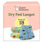 SuperBottoms Dry Feel Langot: Size- 2| (Pack of 18) Baby Langots