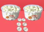 Bhakti2Shakti Cotton Ghee bati | Kapas Ghee batti for diya | 50 pieces Ghee diya | White | Ready to use pooja ghee batti | Pack of 2