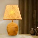 Pinachi Homes Wooden Table Lamps | Side Table Lamp for Bedroom | Table Lamp for Living Room | Table Lamp for Bedroom | Lamps for Home Decoration