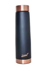 Imago Navy Blue Tower Shape Pure Copper Water Bottle 1000 ml