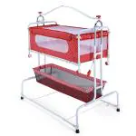 INFANTO Compact Baby Cradle SDX | Palna | Swing | Multipurpose USE | with Adjustable Height