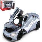 Ktrs Enterprise Mlaren 720S Sports Car Model,Zinc Alloy Simulation Casting Pull Back Vehicles,1:32 Scale Mini Supercar Toys With Lights And Music For Toddlers Kids Children Gift
