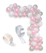 Grand Shop Multicolor Rubber Metallic Balloons, Arch Strip, Glue Dot