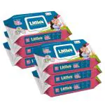 Little's Soft Cleansing Baby Wipes Lid Pack | 80 Wipes | Pack of 6