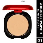 Magic Colour Flawless Matte High Coverage Compact Powder Shade #1 IVORY