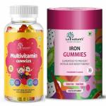 LA NATURE'S WE CARE YOUR HEALTH Multivitamin Gummies Combo (Multivitamin & Iron Gummies (60 Gummy Bear))