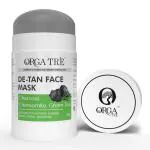 Orgatre Detan Face Mask For Men & Women| Facemask With Charcoal, Green Tea Chamomile For Tan Removal