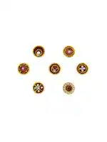 Comet Busters Maroon Stone Bindi For Women