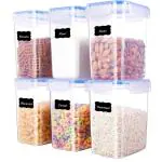 Raagee Ski Transparent Plastic Food Storage Container, 1.5 L (Pack Of 6)