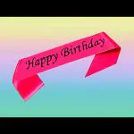 SV Traders Pink Satin Sash Happy Birthday with Black Letter Printing for 1st,2nd,3rd,18th,21st,30th Birthday-Happy Birthday Sash