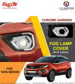 FALCON CAR FOG LAMP COVER CHROME FOR NEXON 2020 ONWARDS