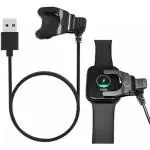 MEERtronics Universal Clip 2-Pin Cable Smartwatch Charger, Charger for Smart Watch-Black Color