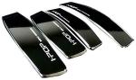 Enexoya I-POP Black Renault Captur High Glossy Slim Door Edge Guards (pack of 4)