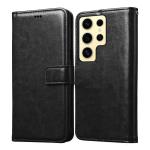 Casotec Flip Cover Back Case for Samsung Galaxy S24 Ultra 5G | Premium Leather Finish | Inbuilt Pockets & Stand | Flip Cover Back Case for Samsung Galaxy S24 Ultra 5G (Black)