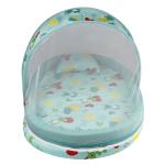 Kiddie Fun Baby Mattress with Mosquito Net and Bumper Guard 94x54x52 Cm