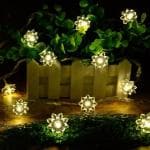 Homeleven Decorative Lotus Flower String Light 14 LED Warm White Diwali Light Flower LED String Light