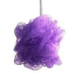 V-NATURAL FEEL GOOD Luxury Bath Loofah for High Lather Cleansing | Exfoliator | Soft Mesh | Sponge Scrubber for Body | Round Bathing Loofah for Men and Women