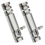 ScrewTight Aluminium Xylo Tower Bolt 4 Inch/Silver Satin Door Latch Lock/Lock Bolt/Gate Latch/Slide Bolt Latch/Slide Latch Lock/Sliding Bolt Lock/Door Lock Latch (Pack of 2pcs)