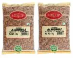Miltop California Almonds 1 kg (pack of 2)
